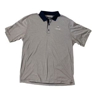 Greg Norman Golf Polo Short Sleeve Shirt Logo SZ L